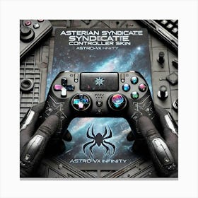 A Futuristic Controller Skin Called The Asterian S Canvas Print