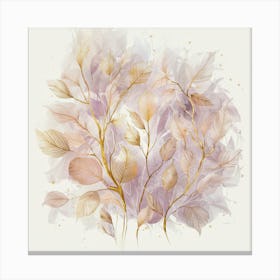 Lilac Leaves Canvas Print