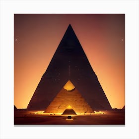 Pyramids Of Giza Canvas Print