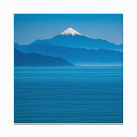 Mt Fuji From The Sea Canvas Print