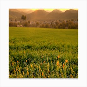 Sunset In Pakistan Canvas Print