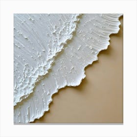 White Wave Canvas Print