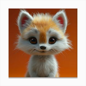 Cute Fox 50 Canvas Print