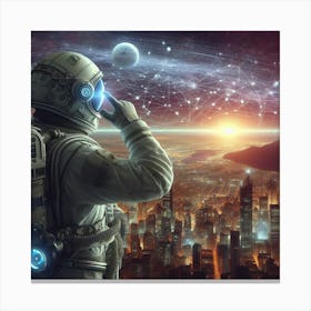 Looking over New Earth Canvas Print