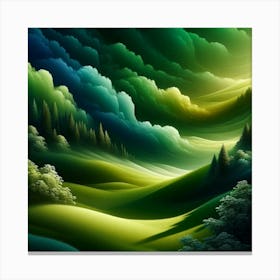 Landscape Painting 12 Canvas Print