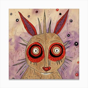 Abstract Artic Hare 1 Canvas Print