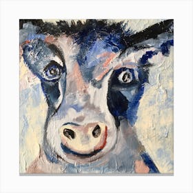 Wacky Cow Square Canvas Print