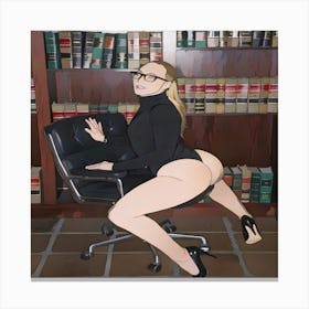 Sexy Lawyer 1 Canvas Print