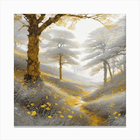 Yellow Path 1 Canvas Print