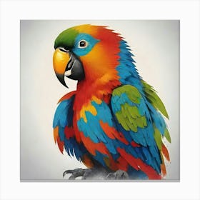 Colorful Parrot 4 Canvas Print