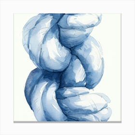 Blue Yarn 1 Canvas Print