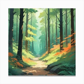 Path In The Forest Canvas Print