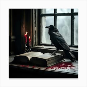 Poe's Raven Canvas Print