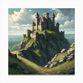 Castle On A Hill 2 Canvas Print