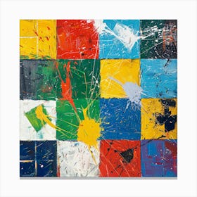 Squares By Jackson Pollock Canvas Print