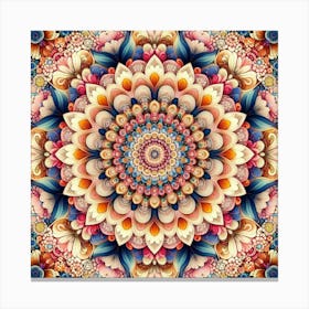 Flowers Mandala 1 Canvas Print