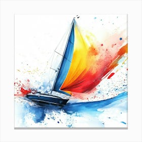 Sailboat Painting Canvas Print