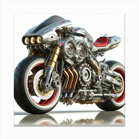 Futuristic Motorcycle 7 Canvas Print