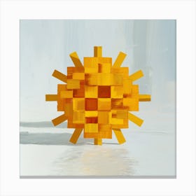 Yellow Sun 1 Canvas Print