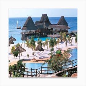 Tanzania Beach Resort Canvas Print