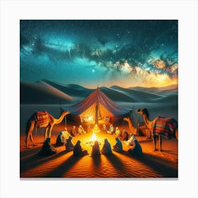 Bedouin Night Rest Canvas Print