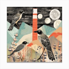 Bird In Nature Chimney Swift Canvas Print