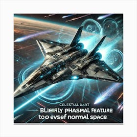 Celestial Dart Phase Out Canvas Print