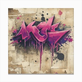 Graffiti Wall Art 15 Canvas Print