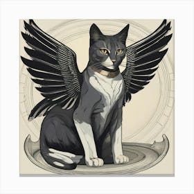 Cat With Wings Canvas Print