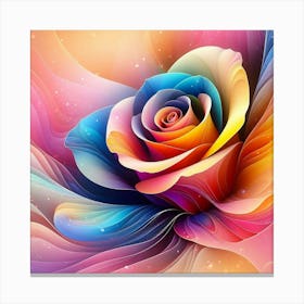 Colorful Rose 2 Canvas Print