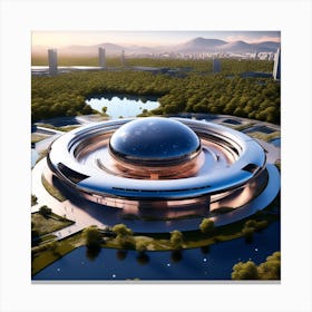 Futuristic Building 1 Canvas Print