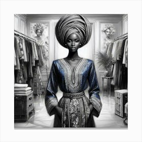 Afrofuturism Color Pop-2 Canvas Print