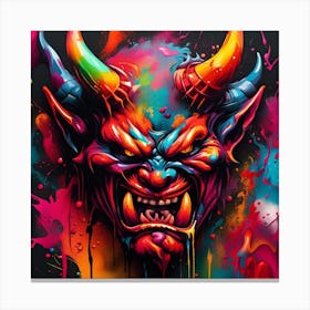 Devil Head 3 Canvas Print