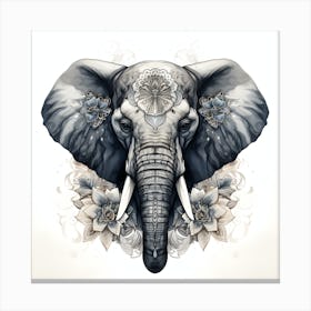 Elephant Series Artjuice By Csaba Fikker 013 Canvas Print