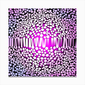 Pink Abstract Sphere Canvas Print