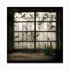 Still Life With Glass Bottle Canvas Print