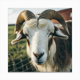 Goat With Horns Canvas Print