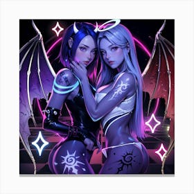 Demons And Angels 2 Canvas Print