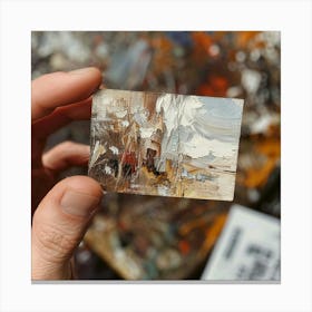 Miniature Oil Painting Canvas Print