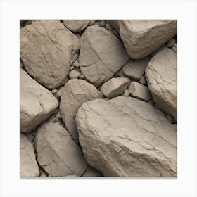 Rocks On The Ground 3 Canvas Print