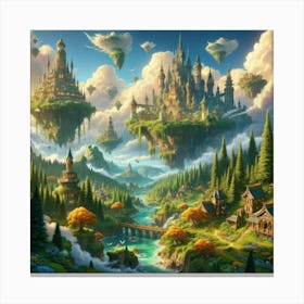 Fairytale Castle 1 Canvas Print