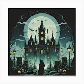 Halloween Castle 2 Canvas Print