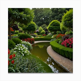 Beautiful Landscape Garden Canvas Print