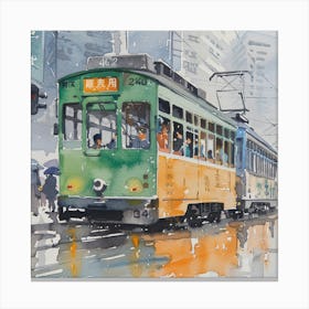 Hong Kong Tram Canvas Print