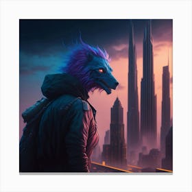 Urban Werewolf Canvas Print