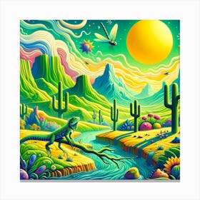 Sleeping in the Cosmic Desert Canvas Print