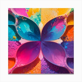 Holi Colors Canvas Print