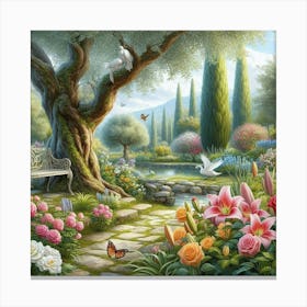 Garden of Peace-1 Canvas Print