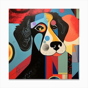 Abstract Dog Canvas Print