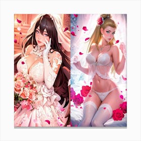 Anime Brides Canvas Print